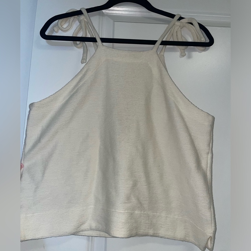 Madewell tank top. Tie at top of shoulders. 100% cotton size M